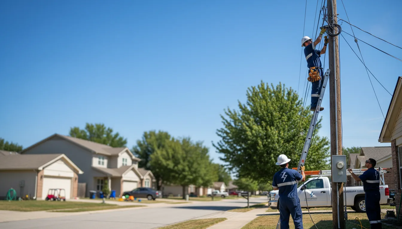Residential electrician providing installation services in Helen, WV